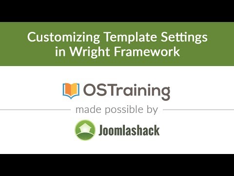 Lesson 5 Template Settings and the Wright Framework Grid