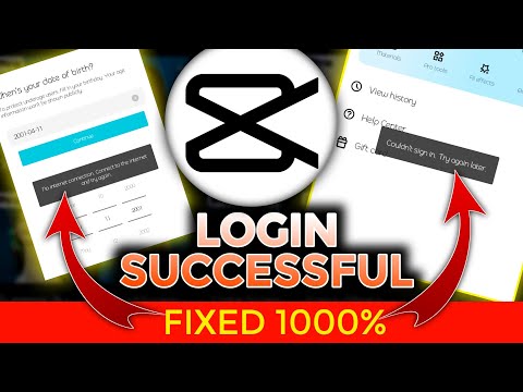 Capcut login problem solved | Could not sign in try again later