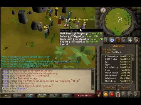 Runescape 07- Mod Mat K Banning All Botters