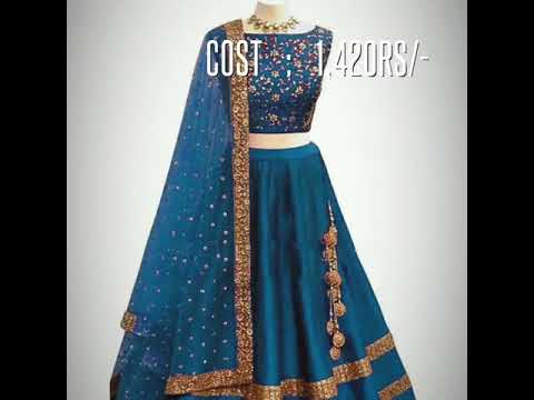 Mahika Designer Women's Soft Taffeta Silk Lehengas