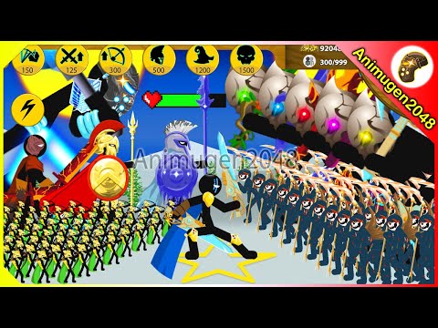 NEW SUMMON XIPHOS, WRATHNA, SPEAROS vs ALL PHASES FINAL BOSS | Stick War Legacy Mod | Animugen2048