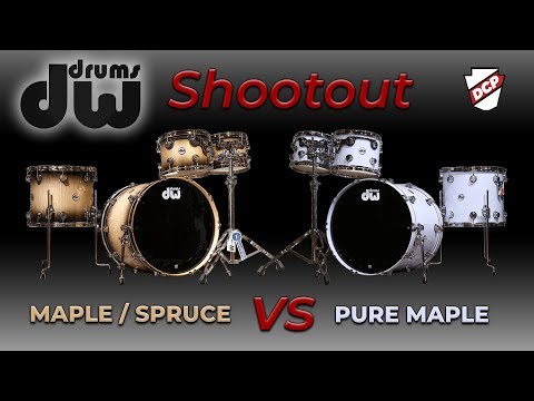 DW Exotic Maple Spruce vs. Pure Maple Drum Set Comparison
