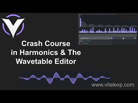 Crash Course in Harmonics and Vital Synth Wavetable Editor