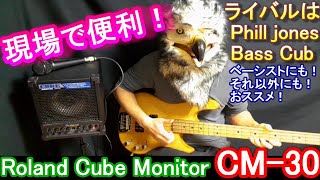 Video thumbnail for 【ライバルはPHIL JONES BASS CUB】Roland Cube Monitor CM-30 をレビューする // いろんな方にオススメ！// 私はベースアンプとして使います by 役に立つベースのこと by タカオ