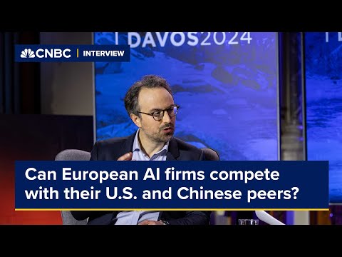 Mistral AI CEO on European AI firms competing with American and ...