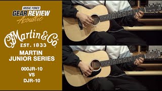 Video thumbnail for Martin Junior Series 000JR-10 VS Martin Junior Series DJR-10 Sitka review (No Talking) by Music Force Official
