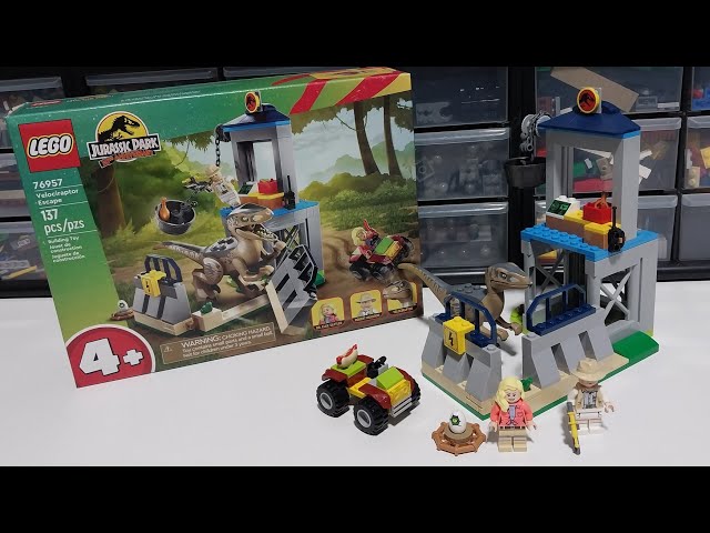 Vídeo relacionado con Lego Jurassic World 76957 - Escape del Velociraptor (137 Piezas)