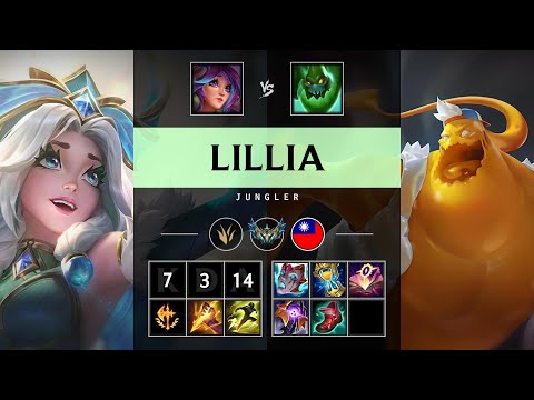 Lillia Jungle vs Zac - TW Challenger Patch 25.09