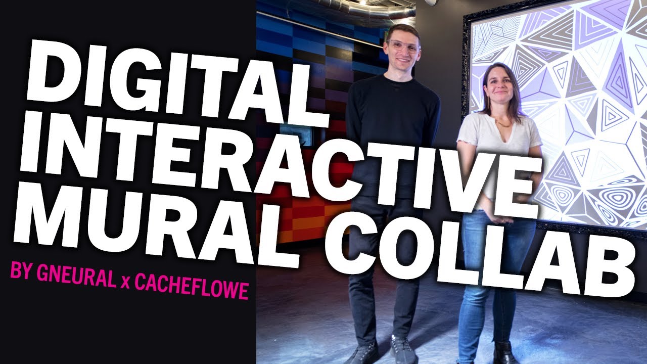 Conscious Growth, an Interactive Digital Mural by gneural and Cacheflowe