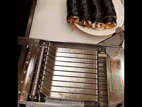 세정이 간편한 수동 스테인리스 김밥절단기