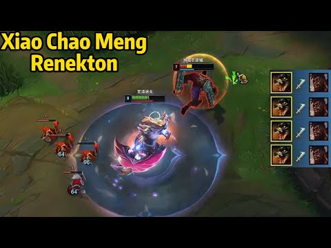 Xiao Chao Meng: His Renekton is a REAL MONSTER on Super Server!