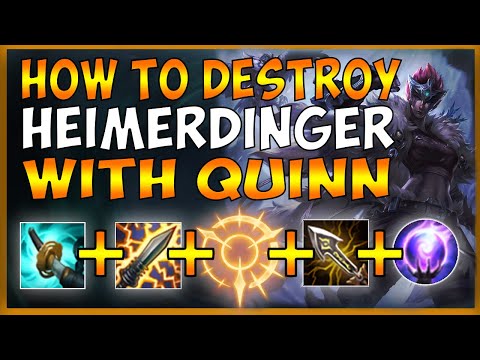 HOW TO BEAT HEIMERDINGER TOP WITH QUINN IN SEASON 10 (THE DONGER IS COUNTERED) - League of Legends