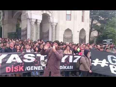 12-13 Ekim grevinde Eğitim-Sen İstanbul Üniversitesi Temsilcisi Levent Dölek'in konuşması