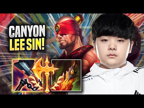 CANYON PERFECT GAME WITH LEE SIN! - DK Canyon Plays Lee Sin JUNGLE vs Graves! | Season 2022
