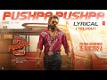 PUSHPA PUSHPA (Telugu Lyrical) Pushpa 2 The Rule | Allu Arjun | Sukumar |Rashmika| Chandrabose | DSP