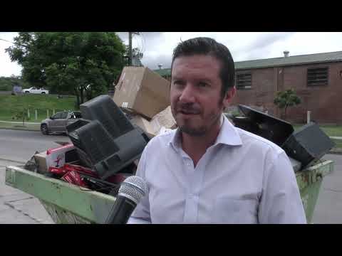 Salteños depositaron más de una tonelada de residuos electrónicos en Plaza España