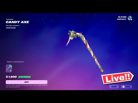 🔴 *NEW* FORTNITE CANDY AXE UPDATE! ITEM SHOP TODAY! (Chapter 7 LIVE)