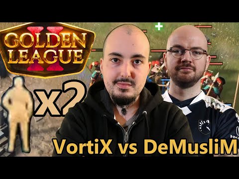 VortiX 🇪🇸 vs DeMusliM 🇬🇧 - x2 Start - Golden League 2 - Age of Empires 4 [Deutsch/4K]
