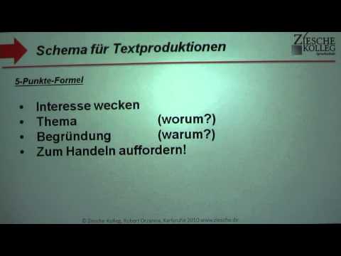 A2-DSH Schema für Textproduktionen 5-Punkte-Formel