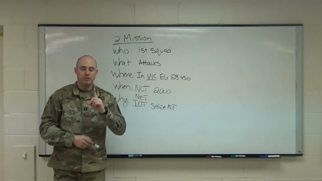 Operations Orders OPORD Paragraph 2 Mission