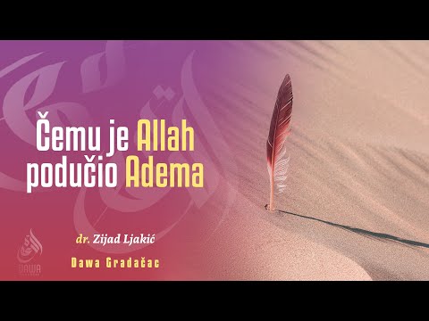 ČEMU JE ALLAH PODUČIO ADEMA - dr. Zijad Ljakić