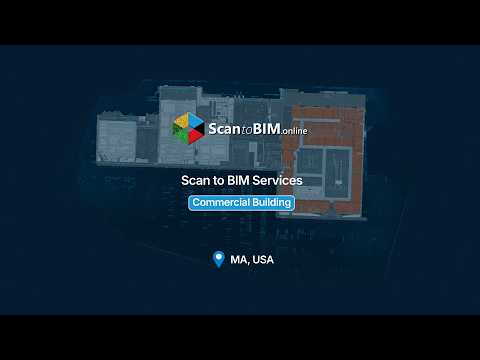 225,000 Sq. Ft. Commercial Scan to BIM Project | LOD 300 | Scan to BIM Project Walkthrough
