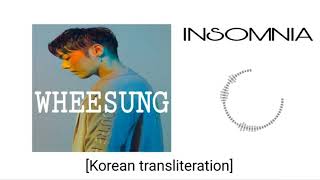 WHEESUNG (휘성) - &#39;INSOMNIA (불면증)&#39; [ Korean Lyrics] || LZHOU STUDIO