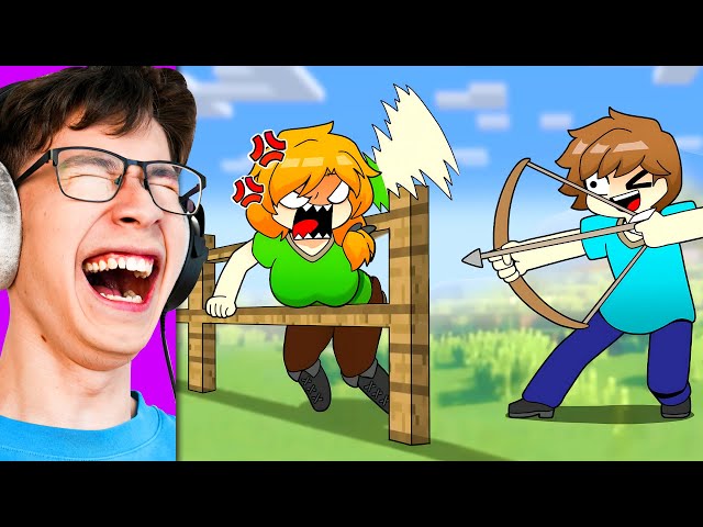 Reacting to Minecraft Anime (Funny Animation) SDDEFAULT Thumbnail