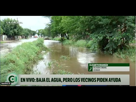 Los Ralos: enojo de vecinos por las inundaciones