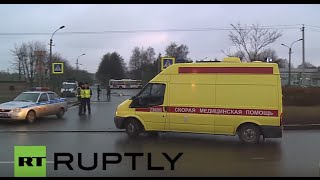 Russia: Bodies of 7K9268 victims arrive at St Petersburg crematorium