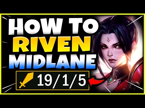 HOW TO PLAY RIVEN MID LIKE A CHALLENGER WHILE CAMPED! - S12 RIVEN GAMEPLAY! (Season 12 Riven Guide)