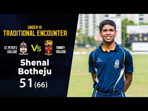 Shenal Botheju's 51 against Trinity College