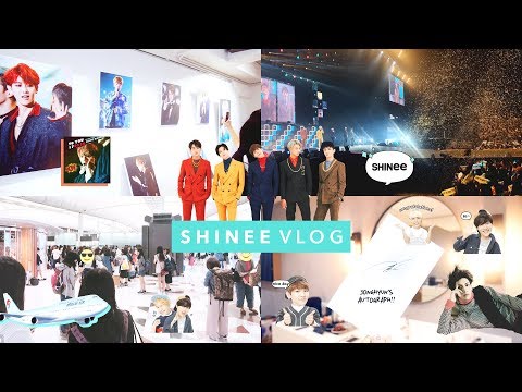 ☁️  Vlog | BBH Exhibition, SHINee World V, Sitting Behind SHINee on the Plane ☁️