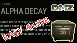 Alpha Decay Tier 5 Shadow Company DMZ Easy Mission Guide.