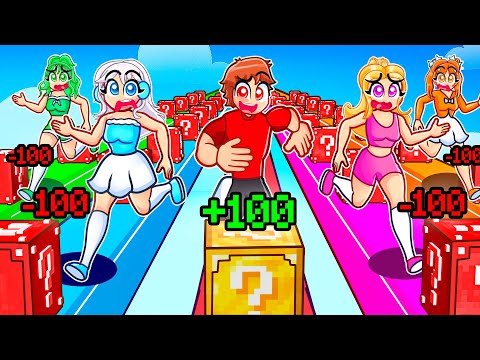 I Secretly Rigged Fortnite Lucky Block RACE With MY CRAZY FAN GIRLS...