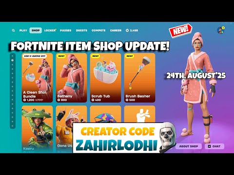 *NEW* A CLEAN SHOT BUNDLE! Fortnite Item Shop [24th August, 2025] (CH6 S4)
