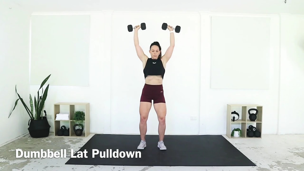 Dumbbell Lat Pulldown