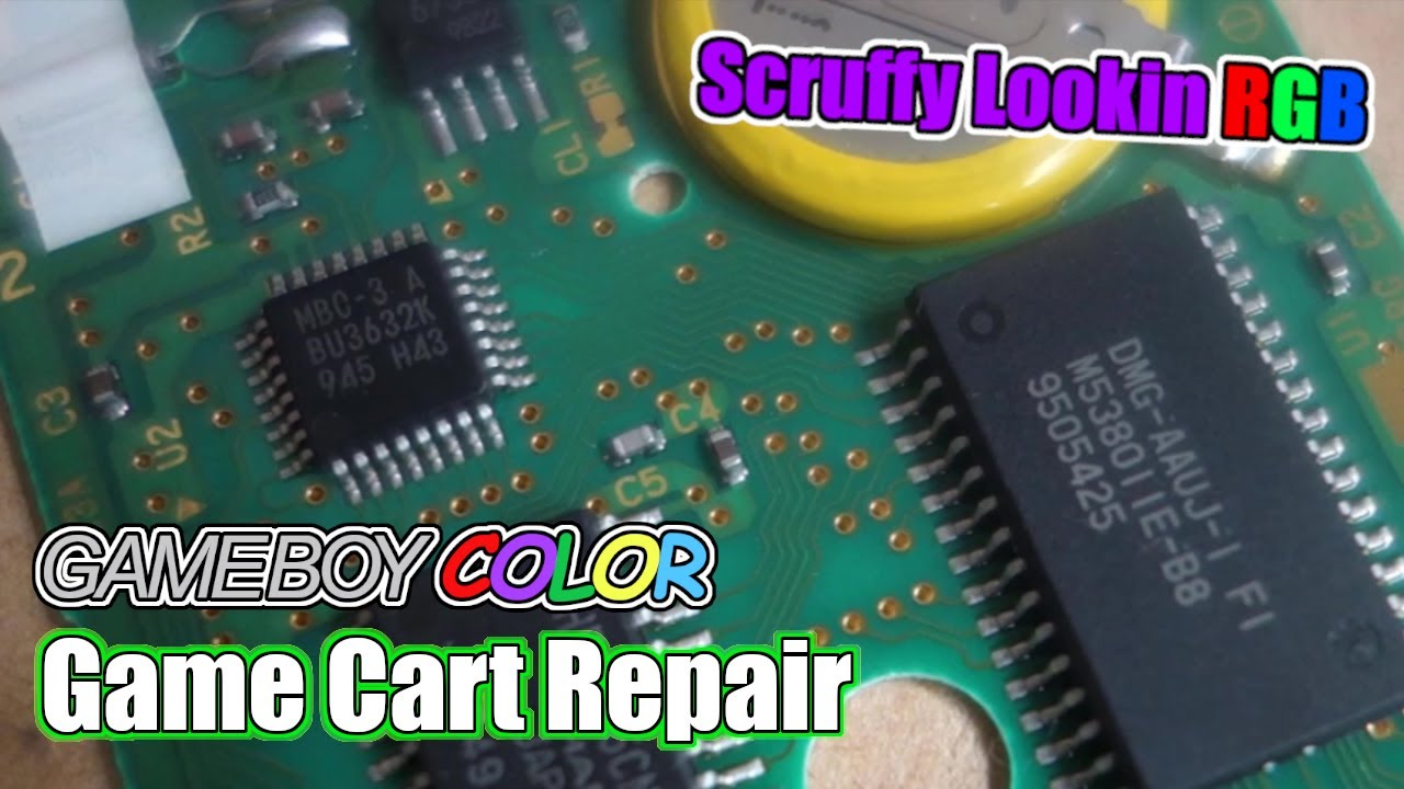 Gameboy Color Cartridge Repair and Battery Replacement
