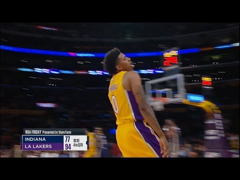 Nick Young With a Weird Celebration | Pacers vs Lakers | January 20, 2017 | 2016-17 NBA Season