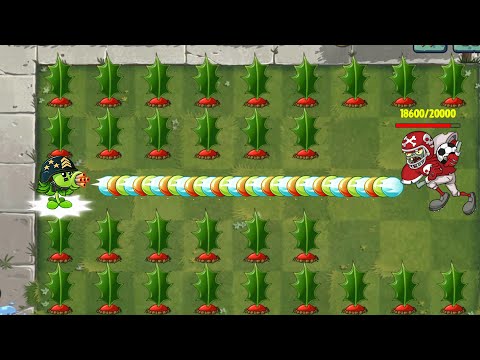 Pvz 2 Gameplay - 1000 Plants Vs 5 Allstar Zombie Level 100 - Who's Best Plant ？