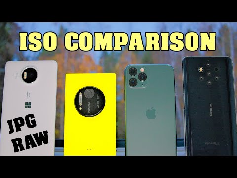iPhone 11 Pro vs. Nokias - ISO performance comparison (JPG, RAW)