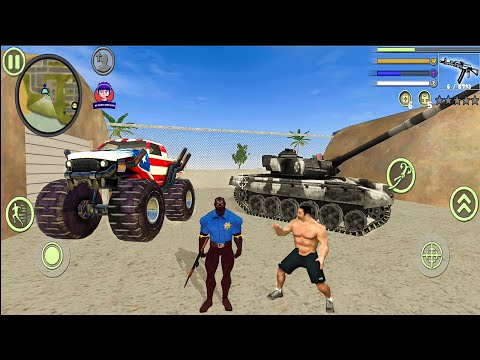 Panther Police Spider Rope Hero Vice Town Simulator - Monster Truck in the City #11 Android Gameplay