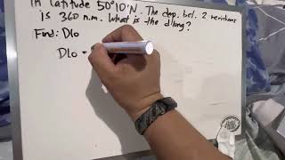 Download the video "Navigation Problem: How to Find Dlong?Given: Latitude and Departure between two meridian"