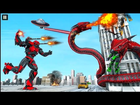Snake Robot Train Transforming: Wars Robot Game 2022 - Android Gameplay - car game mobile