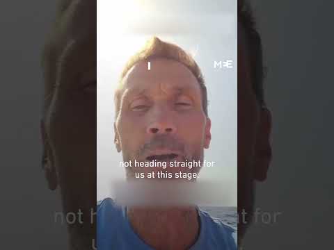Captain of last active boat of flotilla speaks before Israeli interception and detention