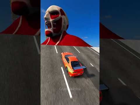 One Try | Supra vs Collosal Titan & Ring #toyota #supra #automobile #nobatidao