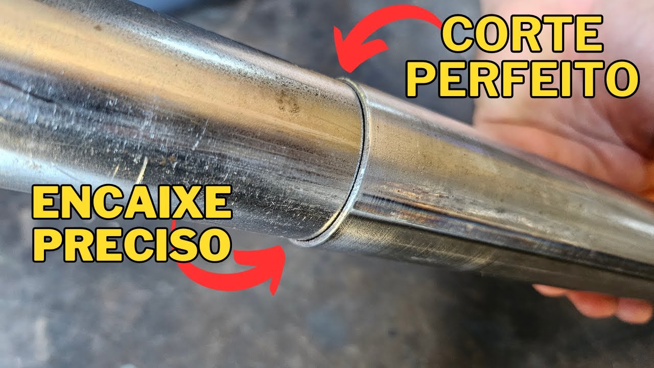 Como Diminuir Diâmetro do Tubo Redondo e Corte Perfeito em 90 graus