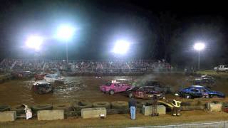 preview picture of video 'Greene County Fair 2014 - Demolition Derby Friday Final'