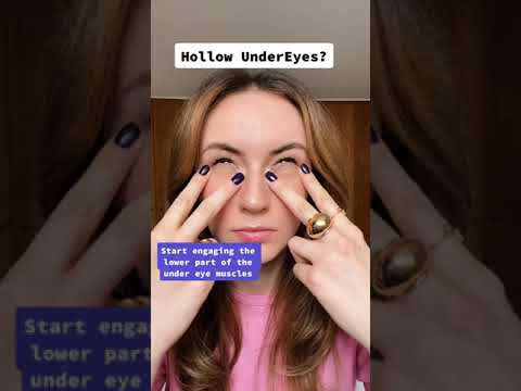 Improve under-eye hollowness & dark circles with face exercises | All You Can Face #shorts