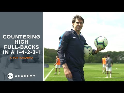 Aitor Karanka • Coaching countering high full-backs in a 1-4-2-3-1 • CV Academy Session